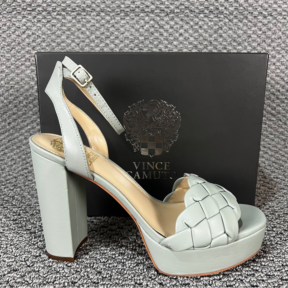 Vince Camuto Dust Platform Sandals with Woven Detail